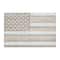 White Wood French Country American Flag Wall Decor, 26" x 38" x 2"